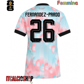 Belgio Matias Fernandez-Pardo #26 Seconda Maglia Femmina Mondiali 2026 Manica Corta